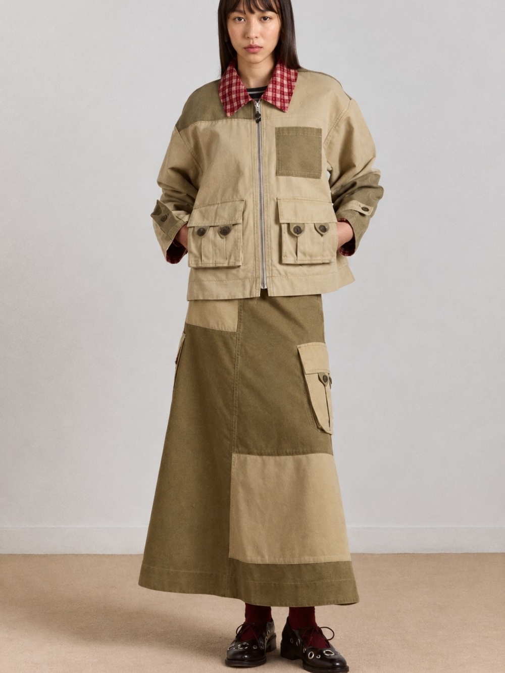 Damson Madder Marcelle Reversible Barn Jacket - Picture 2 of 6